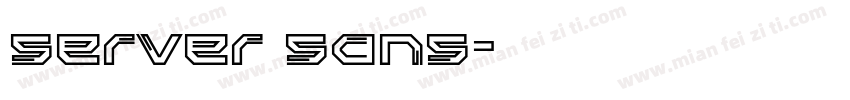 server sans字体转换